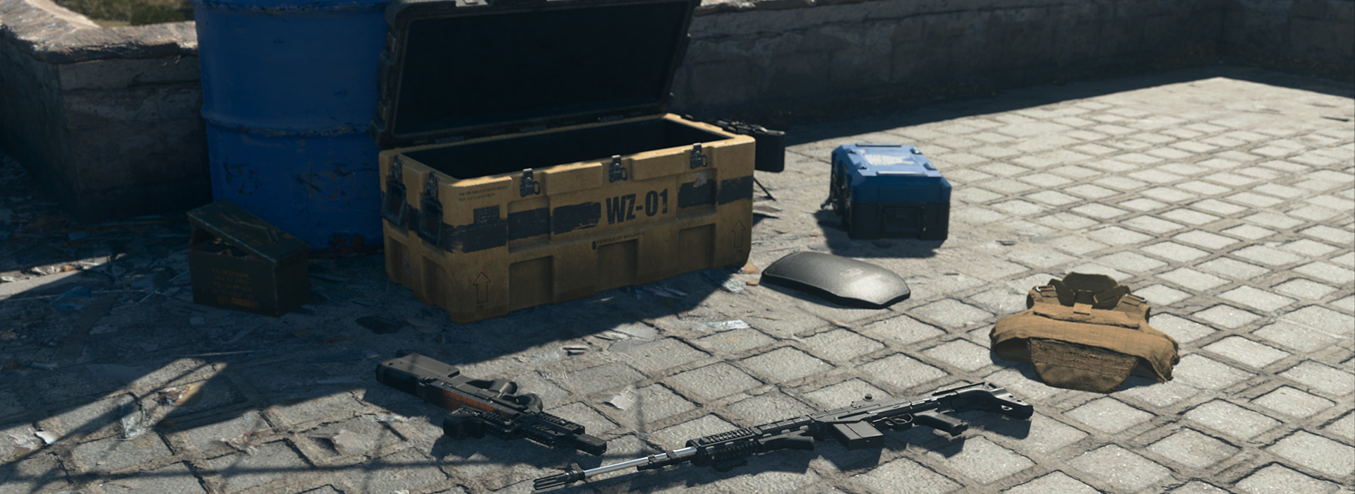 Buncha sweet loot on the ground in front of a Supply Box